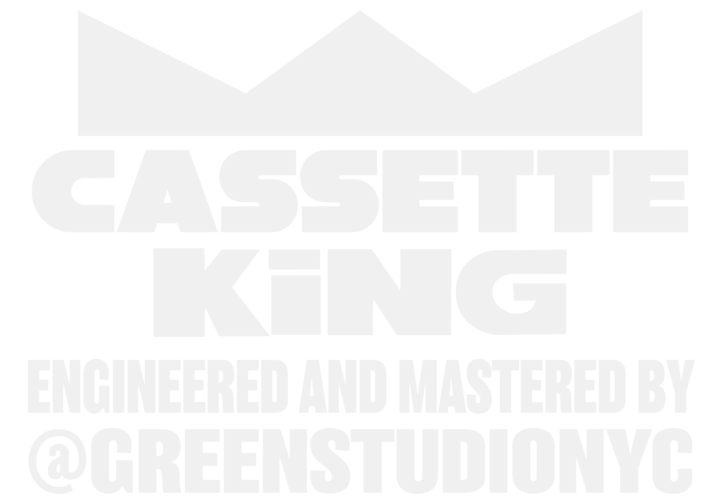 By DJ Cassette King. Engineered &
                                            mastered by Jeff Delerme.
